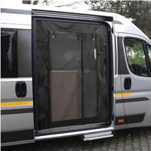 廂車用磁吸式防蟲紗窗，滑動門防蟲紗窗，滑動紗門－蚊蠅防護遮陽簾，易安裝/拆卸，適用於 Fiat Ducato、Peugeot Boxer、Relay 2006+、Sprinter 高頂車，戶外與露營車使用，黑色 - A - 查看 12