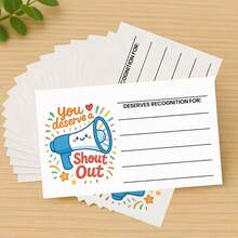 1/50/100 Positive Encouragement Cards, Gift For Teachers, Students And Employees You Deserve! Colorful Inspirational Thank You And Recognition Reward Cards, Suitable For Classroom, Office Team Rewards, Back To School Season, Holiday Essentials - Multicolor - View 7