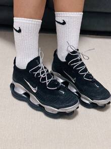 Nike Air Max Scorpion 復古 舒適簡約減震透氣 低筒 休閒跑步鞋 女款 黑銀 - 黑銀 - 查看 2