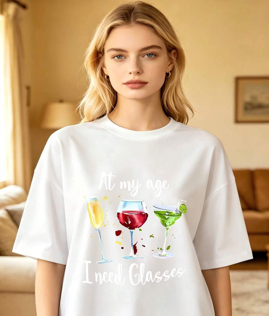 Cute Floral Sunflower Kitten Butterfly Cartoon Graphic Oversized Crew Neck Short Sleeve Women's T-Shirt Cozy Garden Casual Daily Wear Perfect Gift For Cat Kitten Pet Owners Flower Lovers - 白色 - 查看 1