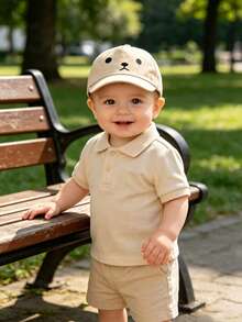 1/2/3pcs Newborn Baby "Dinosaur" Baseball Cap, Toddler Boy Girl Sun Hat, Suitable For Outdoor, Daily Wear, UV Protection - Multicolor 3 - View 3