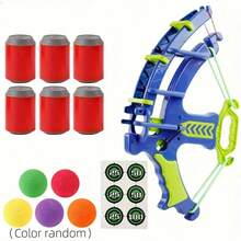 6pcs Sticky Ball Archery Dart Board Set, Sticky Ball Target Shooting Suction Cup Ball, Ideal Birthday Gift - Multicolor - View 8