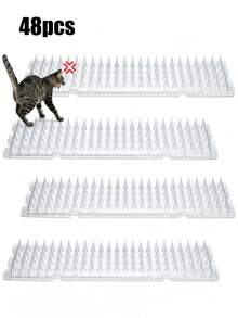 High-Quality Transparent Plastic Outdoor Bird & Cat Deterrent Spikes, With Extended Protective Spikes, Suitable For Indoor And Outdoor Environments, Effectively Prevent Pigeons, Squirrels And Cats Nuisance, Durable Cat Deterrent Spikes - Multiple Styles - View 14