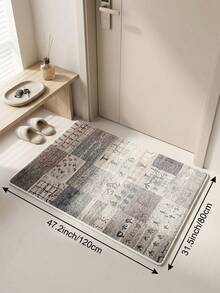 1 pieza Alfombra de patchwork multicolor para sala de estar, adecuada para cocina, comedor, dormitorio, decoración de habitación festiva, interior/exterior, oficina, vestíbulo, felpudo antideslizante, alfombra de baño, pasillo, área de estudio y juegos - Multicolor - Ver 20