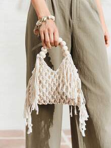 Women Belt Bags - 米白色 - 查看 2