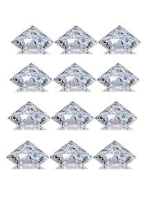 3/10pcs Elegant Acrylic Diamond Table Card Holders, Transparent Resin Table Number Plate Stands, Perfect For Wedding Decor, Party Decor, Room Decor And Home Decor - Multicolor - View 16