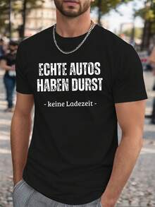 Funny  German Crinkle Plus Size Men's T-Shirt, PLUS SIZE - 白色 - 查看 9
