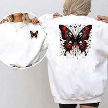 1pc/2pcs/3pcs Butterfly Skull Pattern Iron-On Heat Transfer Illustration Design DIY DTF Transfer Stickers, Washable Heat Press Decals, Suitable For T-Shirts, Pillows, Sweatshirts, Backpacks - Durable PVC Material For Halloween - Multicolor - View 5