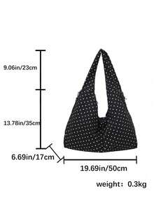 Fashionable Solid-Color Shoulder And Underarm Bag With Large Capacity, Multiple Pockets And Multiple Compartments - Grey - View 1