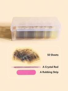 YBJK 1200pcs/50pcs Thick Jelly Glue Double-Sided Adhesive High-End Nail Stickers, Breathable And Waterproof, Suitable For Various Nail Tips, Includes Gift Storage Box, Nail File, Nail Polish Remover And Other Tools - Clear - View 9
