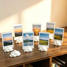 1/5pcs Fluffy Cloud Photo Display Stand, Picture Frame, Suitable For Room, Office, Cute Desktop Organizer, Perfect For Photos, Cards, Memo Pads - View 4