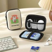 1PC Portable Hard Shell Digital Accessories Storage Bag, Charger, Data Cable, Protective Case, Bluetooth Earphone, Power Bank Storage Box - Multicolor - View 9