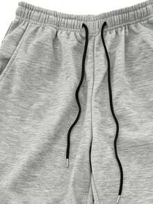 Women's Patchwork Pattern Wide Leg Pants, All Season Wear, Flowy Loose Fit Slimming, Casual Long Pants, Versatile And Comfortable Sports - Light Grey - View 9