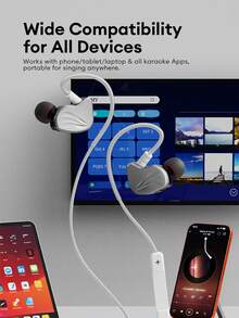 Lenovo SUNYAO Y122 Earphone In-Ear Berkabel dengan Chip DSP Terintegrasi, Pemantauan Real-Time, Khusus untuk Karaoke & Live Streaming, Suara Surround HiFi High Fidelity, Audio 360°, Nyaman untuk Pemakaian Lama, Cocok untuk di Rumah, Luar Ruangan, Asrama, Rekaman, Bernyanyi, dan Perekaman Video - View 10