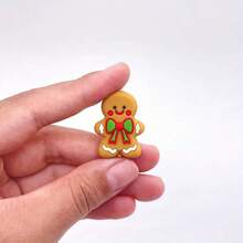 5-Piece Set Of New Christmas 3D Gingerbread Men With Bow Silicone Beads And Bead Combo, Christmas-Themed Spacer Beads, DIY Keychain And Bracelet Crafting Beads, Lanyard, And Holiday Gift DIY Materials - 3DHDJJBR Beads - View 8