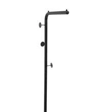 Garderobenständer, freistehender Garderobenbaum, Metallgarderobe, Flurbaumgarderobe, L-Form Garderobenleiste mit 3 Aufhängehaken für Eingang und Ecke - Schwarz - Übersicht 11