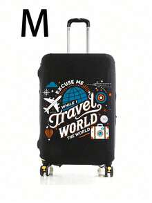 18-32 Inch Durable Universal Luggage Cover, Dustproof And Scratch-Resistant Luggage Cover With Elastic Edge, Suitable For Flights, Honeymoon, Airport, Cruise, Business Travel, Unisex Travel Essential Accessory, Suitable For Family, Friends, Mother, Teacher, Fits Most Roller Luggage, Carry-On Bags, Suitcases - Multicolor - View 12
