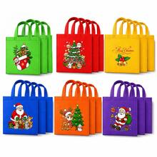 18pcs Christmas Gift Bags Set, Assorted Holiday Handbags, Christmas Party Gift Packaging Bags, Gift Bags - Multicolor - View 7