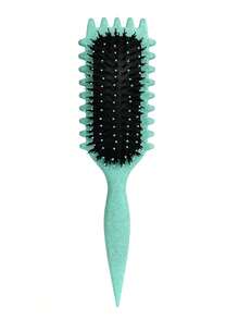 1 buah Sisir Pengeriting Rambut, Sisir Penata Rambut - Sisir Nilon Anti-Statis, Cocok untuk Rambut Keriting. Efek Pengeritingan Halus dan Alami, Mengurangi Rambut Kusut dan Ujung Bercabang. Unisex. - MultiWarna - View 9