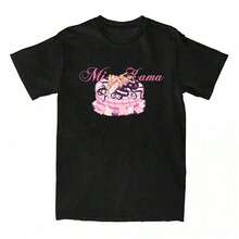 Camiseta de Verano de Manga Corta para Hombre y Mujer, Estilo Casual para Citas Diarias, con Diseño de Corona de Princesa blusa casual mujer verano - Negro - Ver 1