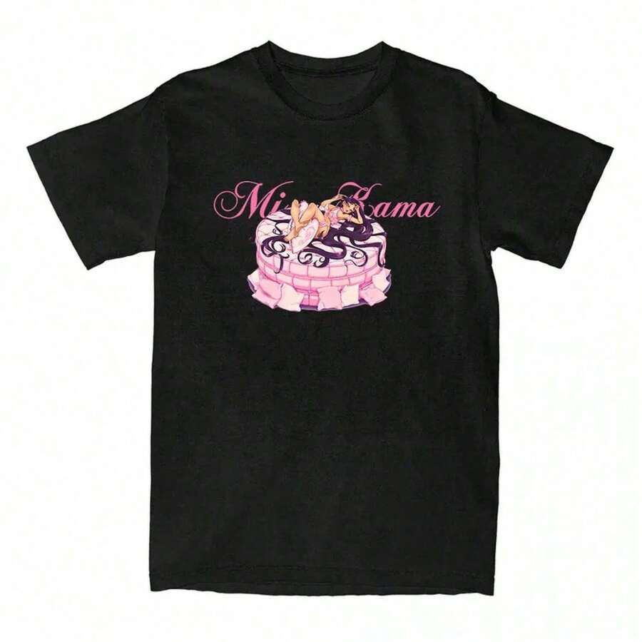 Camiseta de Verano de Manga Corta para Hombre y Mujer, Estilo Casual para Citas Diarias, con Diseño de Corona de Princesa blusa casual mujer verano - Negro - Ver 1