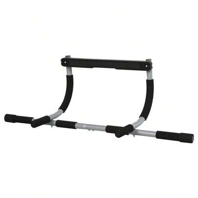 Doorway Pull Up Bar For Home Gym, Heavy Duty Steel Door Frame Horizontal Bar For Pull-Ups, Chin-Ups, Push-Ups & Upper Body Strength Training, Adjustable Indoor Fitness Equipment – Grey