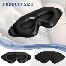 Ultra Soft 3D Sleep Eye Mask, Light Blocking Eye Cover For Insomnia Relief, Unisex Sleeping Mask For Student Nap & Travel, Ideal For Long Haul Flight, Deep Sleep, Business & Yacht Trips, Must-Have Rest Accessory For Back To School - Multicolor - View 8