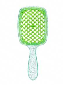 1pc New Sequin Tangled Hair Comb Detangling Hair Brushes Massage Combs Hollow Out Wet Curly Brushes Barber Comb Salon Hair Styling T - Multicolor - View 11