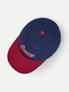 Balabala Kids Baseball Cap 2026 New College Style Color Block Cute Sun Hat Boys Girls Lightweight Outdoor Daily Wear - Red and Blue Hues - View 3