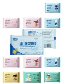 Cooling Wet Wipes, Summer Cooling Wet Tissues, Refreshing Oil-Absorbing Anti-Sweat Portable Revitalizing Cool Wet Wipes - Multicolor - View 5