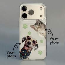 GIIPPA 1pc Customized Pet Photo Phone Case, Personalized Custom Image Phone Case, Suitable For IPhone 17/16/15/14/13/12/11 Pro Max Air Phone Case, Customized Image Phone Case, Back To School Gift, Back To School Season Gift, Graduation Gift, Vacation Gift, Anniversary Gift, Valentine's Day Gift, Birthday Gift, Wedding Gift, Mother's Day Gift, Father's Day Gift, Best Friend Gift, Gift For Boyfriend, Gift For Girlfriend - Multicolor - View 7