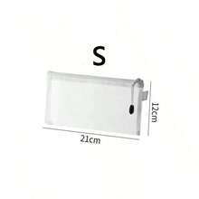 1/3PCS A4 A5 A6 Clear Mesh Zipper Pouch File Bag Organizer, Waterproof Document Folder, School Office Supplies Pencil Case Storage, Back To School Essentials, Stationery Organizer Gift Set - White - View 14