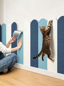 Self-Adhesive Scratching Board, Random Colors, Multi-Color Combination, Wall Scratch Protection, Sofa Protector Pad, Cat Claw Sharpener, Durable And No Shedding, Essential For Pet Room Pet Supplies/Pet Furniture/Cat Scratching Board - one-size - View 5