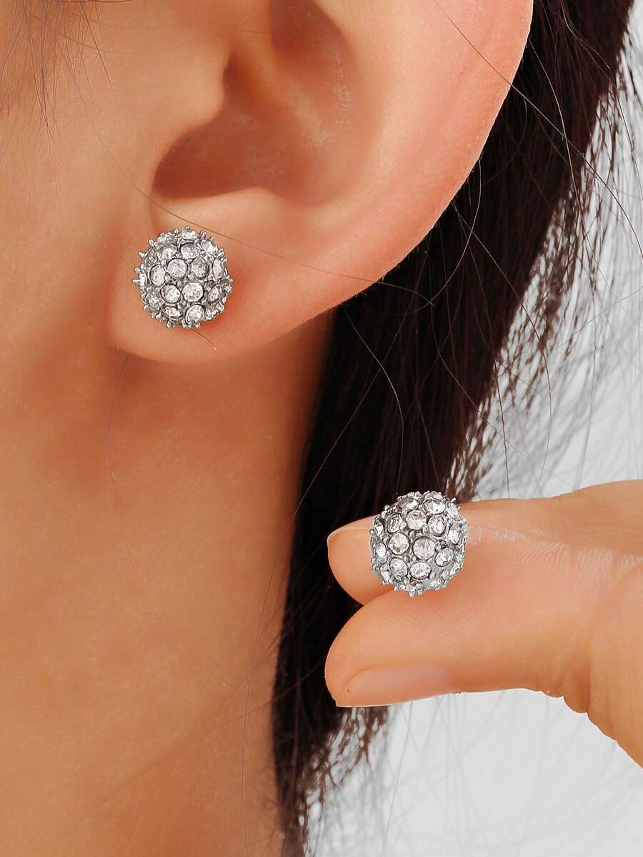 1pc Geometric Casual Versatile Fashionable French Minimalist Style Earrings - Multicolor - View 1