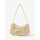 Bolso de hombro con cadena de perlas y estrellas de mar