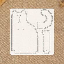 1pc Cute Cat Sewing Pattern Embroidery & Sewing Template - Durable Patchwork Tool, PET Template Precise Cutting Tool, Suitable For Beginner Sewing Patterns, Suitable For Positioning And Tracing Sewing Templates, Handmade Craft Cutting Tool - Classic - View 11