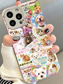 50 Pcs Kawaii Cartoon Animal Japanese Text Sticker Pack Soft Pet Wildlife Vinyl Decals Cute Letter Graphics For Notebook Water Jug Travel Luggage Scrapbook Phone Shell Sweet Aesthetic Decor Stickers - Multicolor - View 8