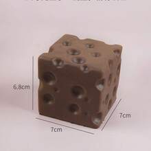 1pc 2026 New Slow Rebound Realistic Cheese Bread Squeeze Toy, Soft & Sticky Cheese Block Stress Relief Toy, Silicone Highly Attractive Animal Cream Mud, Thick Hand Feel, Daily Stress Relief & Boredom Relief, Perfect Party Favor, Anti-Stress Toy, Desk Decor, Birthday Gift, Easter Gift, Perfect Gift - Multicolor - View 14