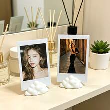 1/5pcs Fluffy Cloud Photo Display Stand, Picture Frame, Suitable For Room, Office, Cute Desktop Organizer, Perfect For Photos, Cards, Memo Pads - View 2