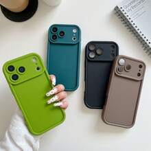 4件組 [黑色+棕色+深藍色+綠色] 全包覆防摔軟殼手機殼，適用於 iPhone 17 Pro Max/17 Pro/17/16 Pro Max/16/16 Pro/16 Plus/15/15 Pro Max/15 Pro/15 Plus/11/12/13/14 Pro Max/12 Pro/12 Pro Max/13 Pro/13 Pro Max/14 Pro/14 Pro Max/14 Plus，Ins 風格高級感 - 4個套裝[黑色+棕色+綠色+深遠藍] - 查看 26