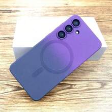 Étui de téléphone souple à dégradé de couleurs, compatible avec Galaxy A17 A07 A56 A36 A26 A16 A06 A05 A55 A35 A25 A15 A05 S25 FE S24 S23 S22 S21 S20 Ultra Plus FE Note 20 10 S23 FE S25 Edge, housse de protection pour la charge - Gris-violet - Voir 8