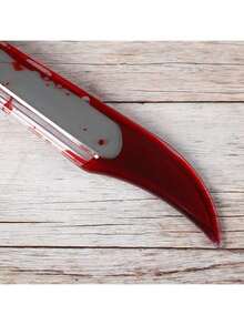 1pc Halloween Decoration Toy Realistic With Blood Horror Cleaver Zombie Makeup Prop Blood Knife - Multicolor - View 5