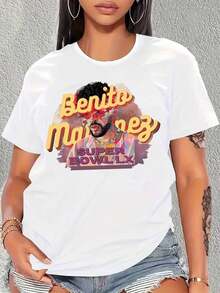Camiseta oficial de fan de Benito Martinez Er Bowl Lx para hombre y mujer, unisex, estilo streetwear, con diseño gráfico vibrante, 100% algodón. - Blanco - Ver 1