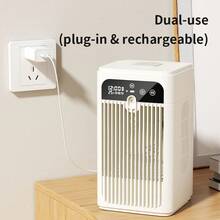 RAF Home USB Cooling Fan, Compact Fan With 3000mAh Lithium Battery, Suitable For Bedroom, Designed To Lower Temperature Like An Air Conditioner, Featuring Multi-Function Cooling, Quiet Operation And Water/Ice Addition For Enhanced Mist Function - Desk Fan - View 8