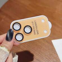 Camera Lens Protector Tempered Glass Metal Cover, Compatible With 17 Air Pro Max 1pc - Burnt Orange - View 7