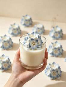 Molde de silicona 3D hexagonal con diseño de lirio para velas, molde de fundición de resina, adecuado para velas de aromaterapia hechas a mano DIY, artesanías de resina, jabón, yeso, arcilla. Perfecto para decoración del hogar romántica, regalos hechos a mano para el Día de San Valentín - Molde de flores - Ver 6