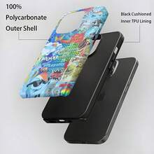 Funda para teléfono Rainbow Dash con diseño vibrante, compatible con Samsung, ,  y . Fabricada en material TPU que proporciona protección contra golpes y caídas. Una opción de regalo divertida para familiares y amigos. - Blanco - Ver 5