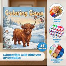Libro de práctica de colorear de escenas de animales, múltiples temas disponibles, con páginas planas, áreas de coloreado guiadas e ilustraciones estilo historia, para desarrollar la atención, la observación y la expresión creativa en el aprendizaje diario - Práctica de colorear - Ver 4