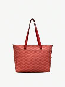 Michael Kors Maisie 3 In 1 Leather Tote Bag for Women,Large Travel Shoulder Bag,Laptop Bag for Work - 紅色 - 查看 5