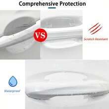8PCS Door Handle Sticker, Scratch-Proof Car Door Protective Sticker, Door Bowl Protective Film - A - View 2